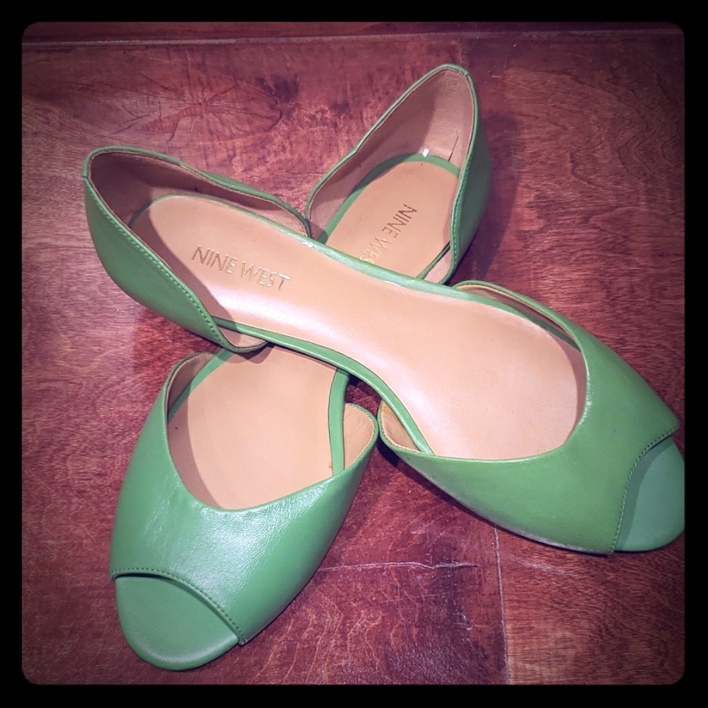Nine West open toe flats